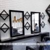 Gương cắt tóc hình vuông gỗ đẹp giá rẻ tại xưởng Nội thất salon tóc Hùng Iota