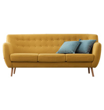 Ghế chờ spa hay sofa spa đơn giản SFS01 màu vàng