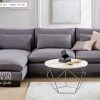 Sofa cho chung cư chữ L màu tím than đẹp giá xưởng