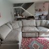 Sofa chung cư màu xám nhạt chữ L hay ghế sofa gia đình màu xám đẹp