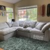 Sofa gia đình màu xám nhạt chữ L đẹp giá rẻ