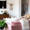 Ghế sofa đơn giản màu hồng decor đẹp giá tại xưởng cho phòng khách gia đình