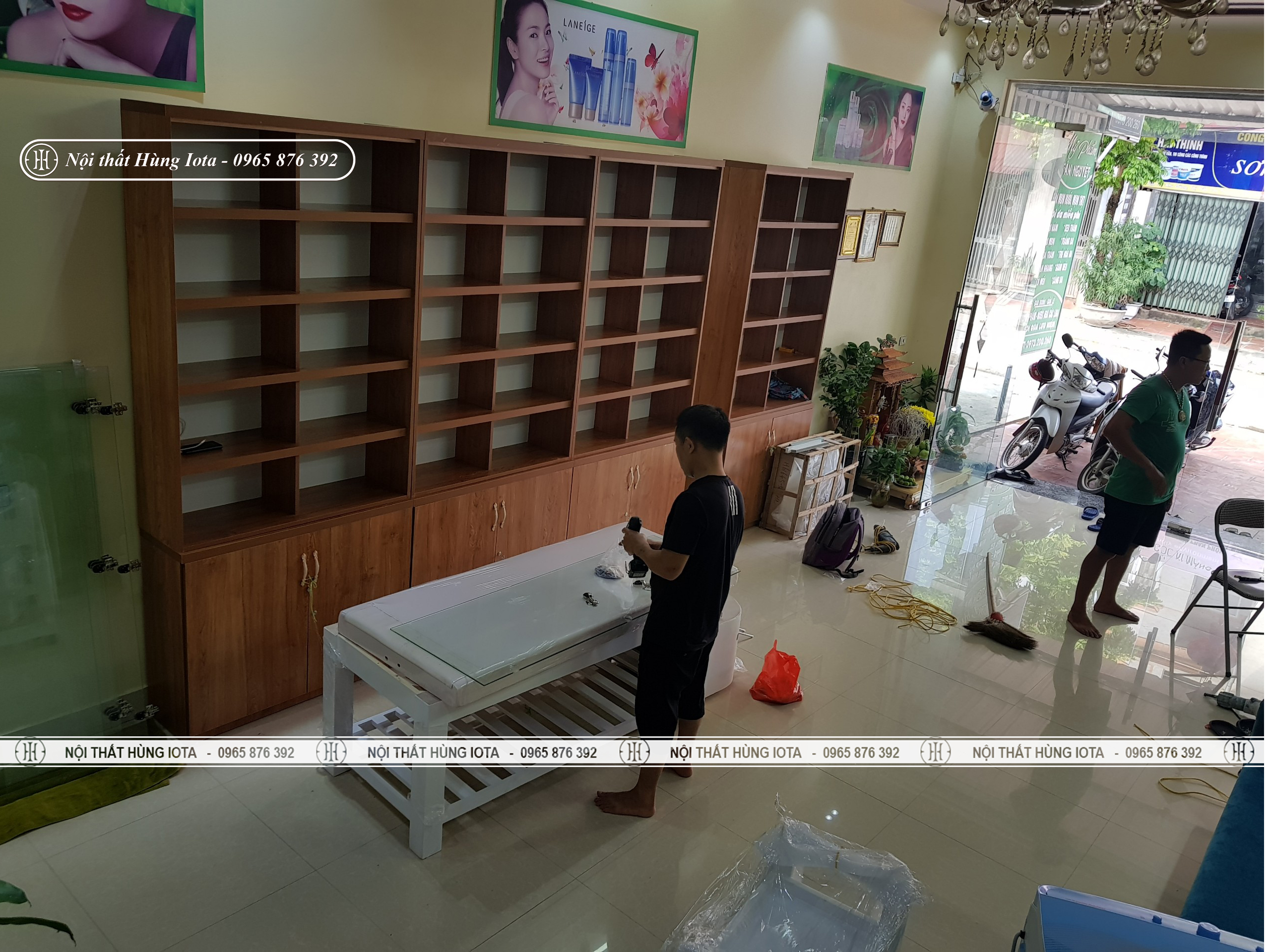 Lắp đặt nội thất spa cho Tân Nguyệt Spa ở Bắc Giang