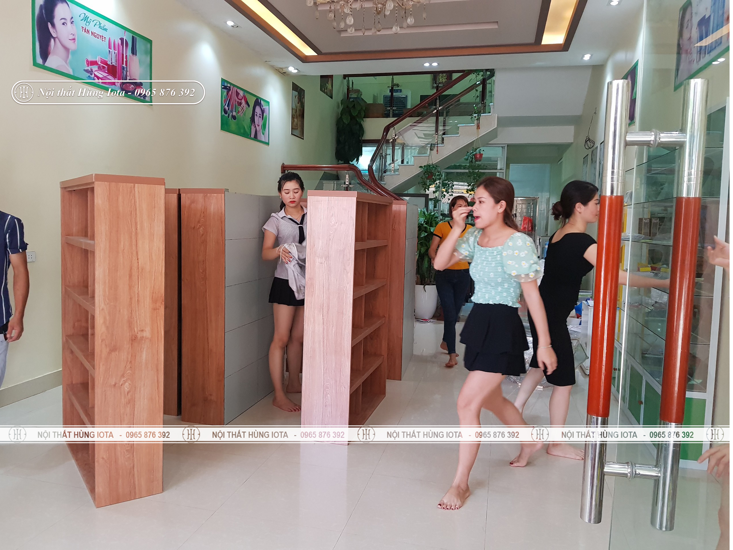 Lắp đặt tủ spa tại Bắc Giang cho Tân Nguyệt Spa