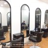 Gương cắt tóc hình vòm dài màu đen đẹp giá rẻ GCT33