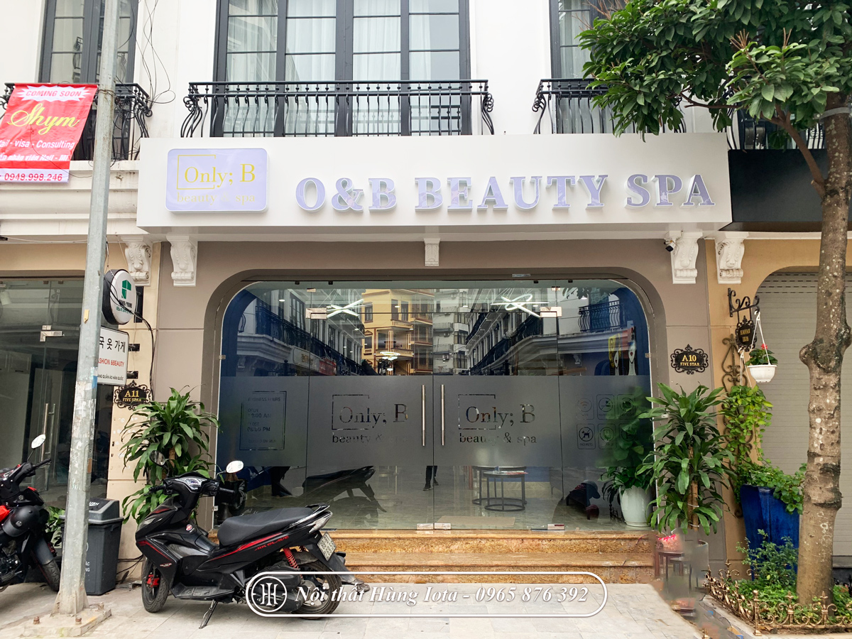 Lắp đặt nội thất cho O&B Beauty Spa ở Đình Thôn