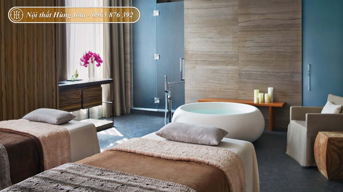 Giường massage spa kiểu dáng đơn giản đa tính năng