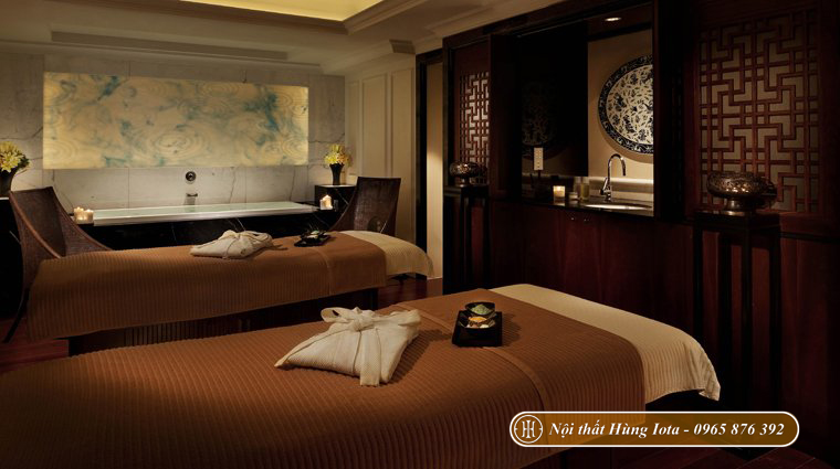 Thiết kế nội thất phòng massage spa phong cách Trung Hoa