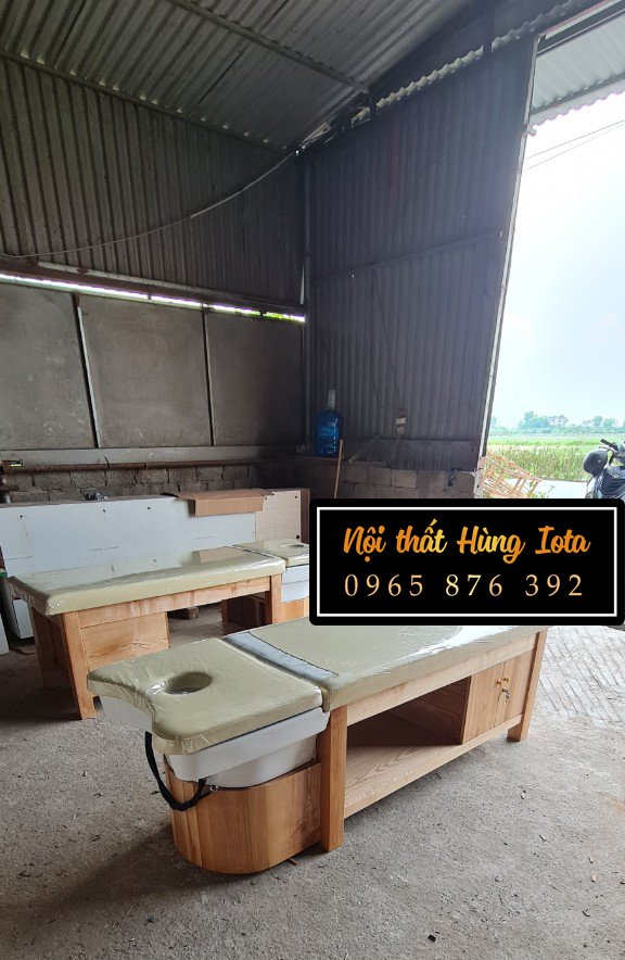 Xưởng sản xuất giường gội đầu massage uy tín tại Hà Nội