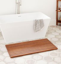 Thảm gỗ kê chân phòng tắm hay thảm lót sàn ban công, sân vườn KG54