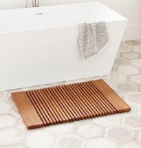 Thảm gỗ lót sàn phòng tắm nan nhỏ chống trơn trượt giá rẻ KG52