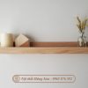 Kệ gỗ treo tường đơn giản decor phòng khách, phòng ngủ