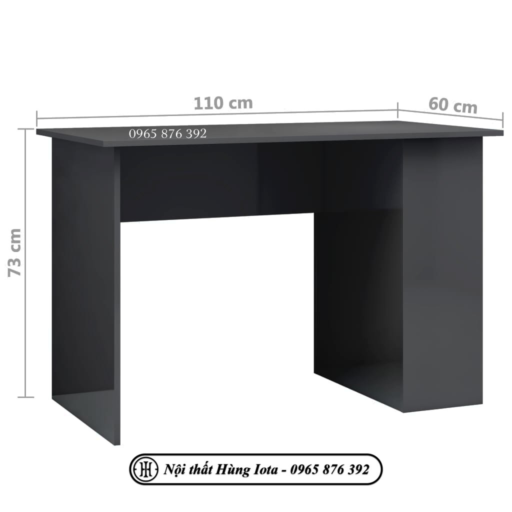 Kích thước bàn làm việc tại nhà có hộc đựng đồ 2 tầng