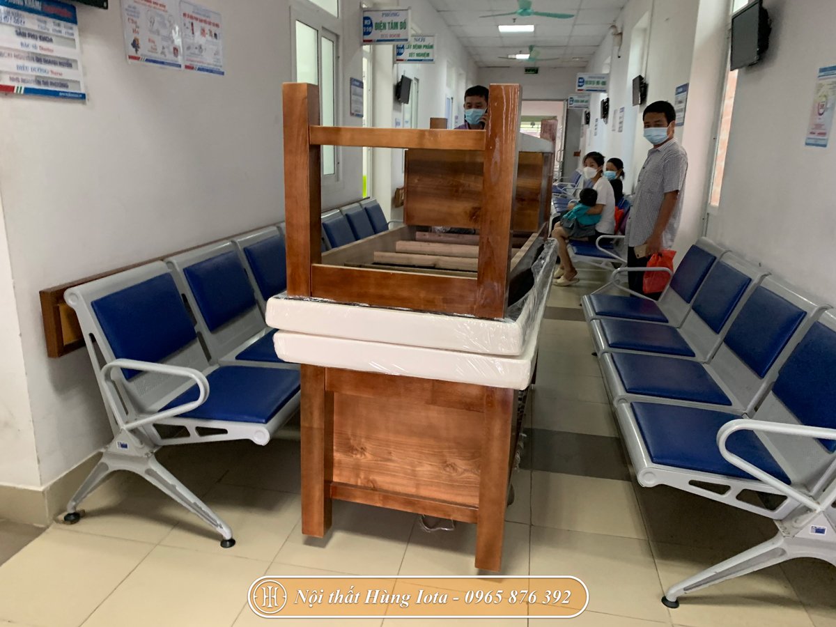Lắp đặt giường spa có tủ cho bệnh viện ở Sóc Sơn