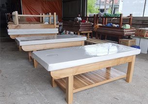 Thumb giường spa và kệ đựng đồ bằng gỗ cao cấp tại Hà Nội