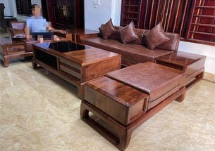 Thumb lắp đặt sofa gỗ óc chó đẹp giá rẻ tại Quảng Ninh