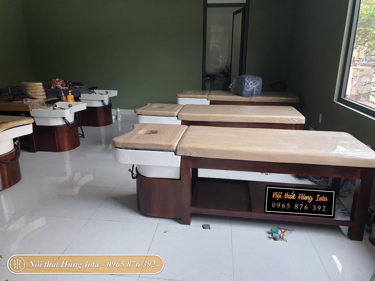 Giường gội đầu dưỡng sinh cao cấp lắp đặt tại Quảng Ninh