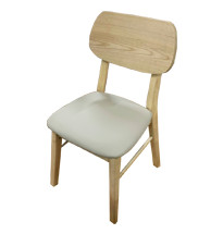 Ghế gỗ tai voi mặt đệm decor màu gỗ tự nhiên GHI29