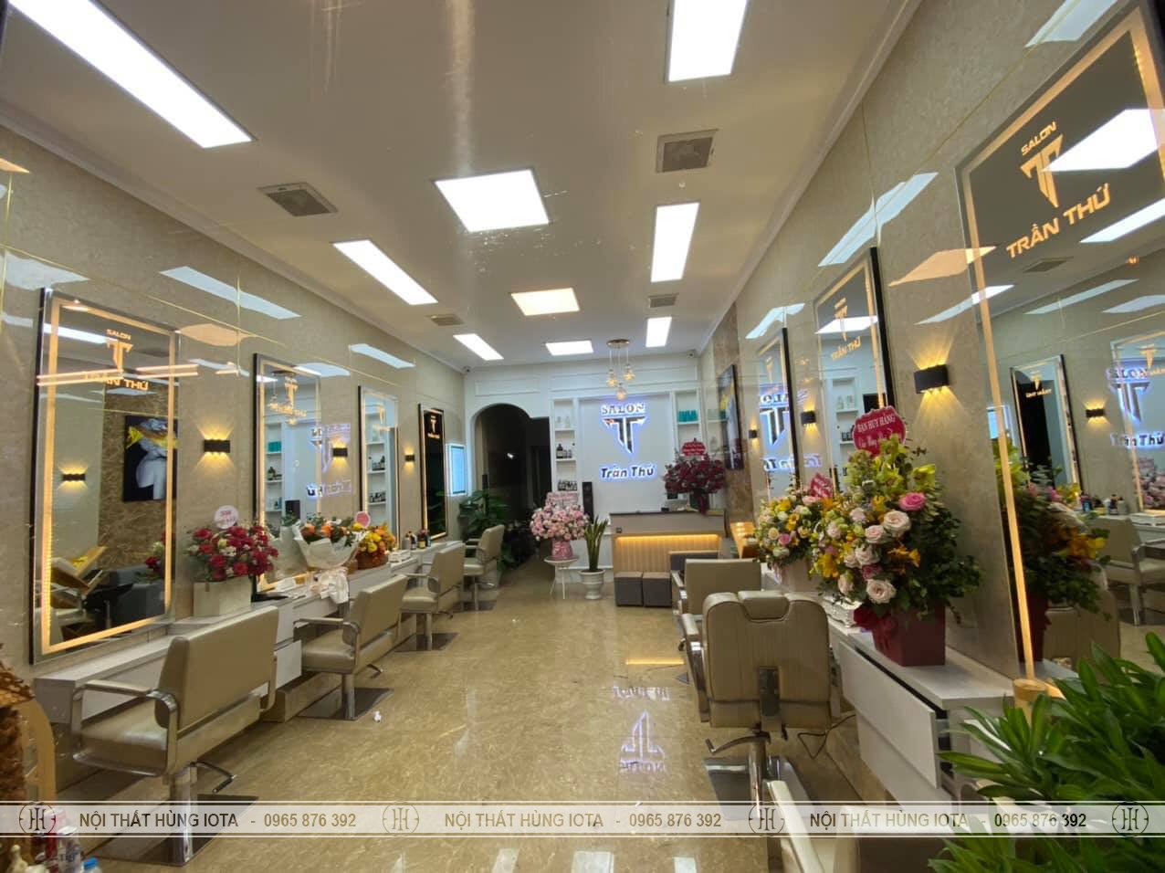 Lắp đặt nội thất salon tóc tại Hải Phòng đẹp hiện đại