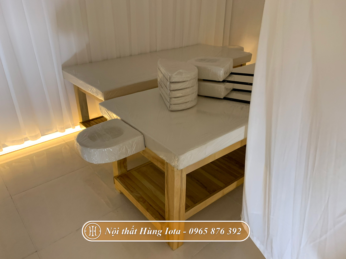 Lắp đặt giường spa có lỗ úp mặt giá rẻ tại Hà Nội