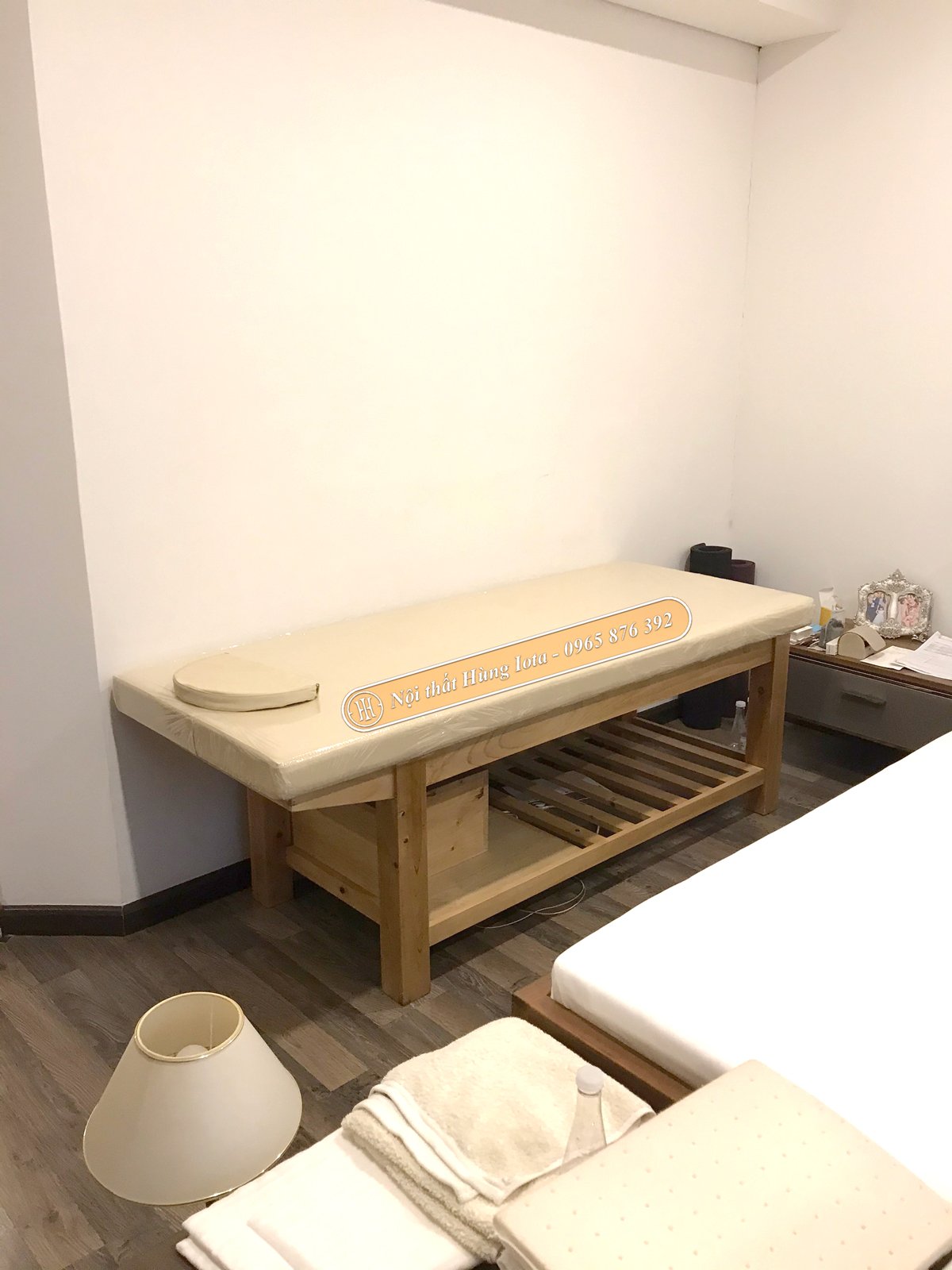 Lắp đặt giường massage gia đình gỗ thông giá rẻ