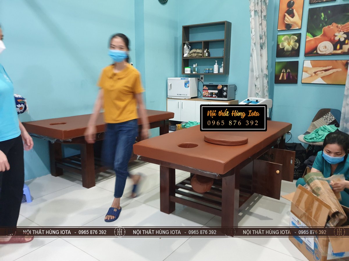 Lắp đặt giường massage bà bầu ở Bắc Ninh