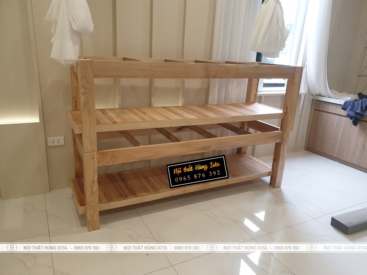 Setup giường massage gỗ sồi cao cấp