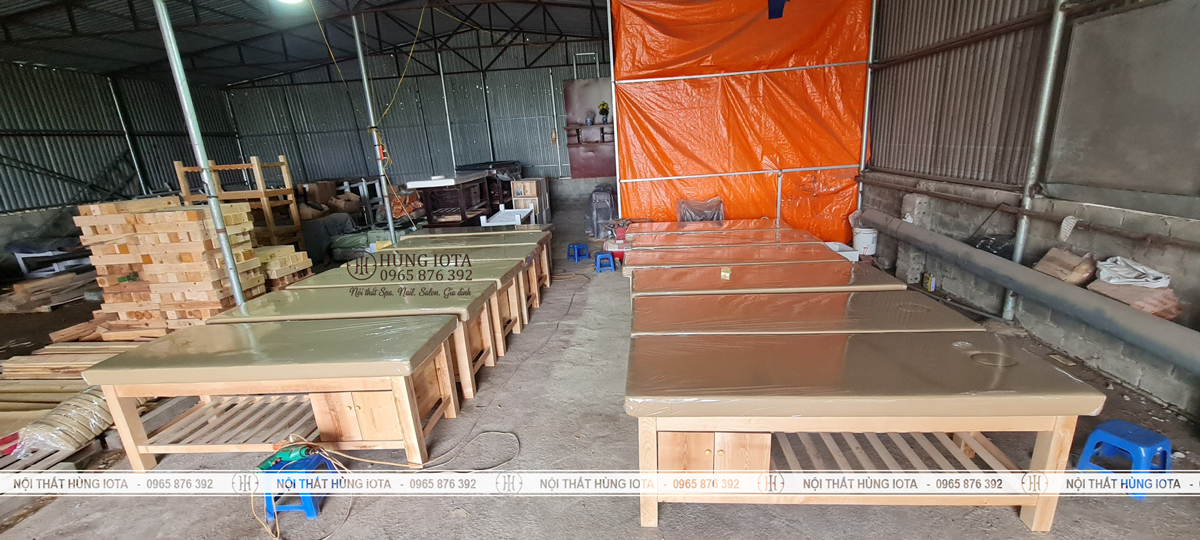 Xưởng sản xuất giường spa có tủ giá rẻ tại Hà Nội