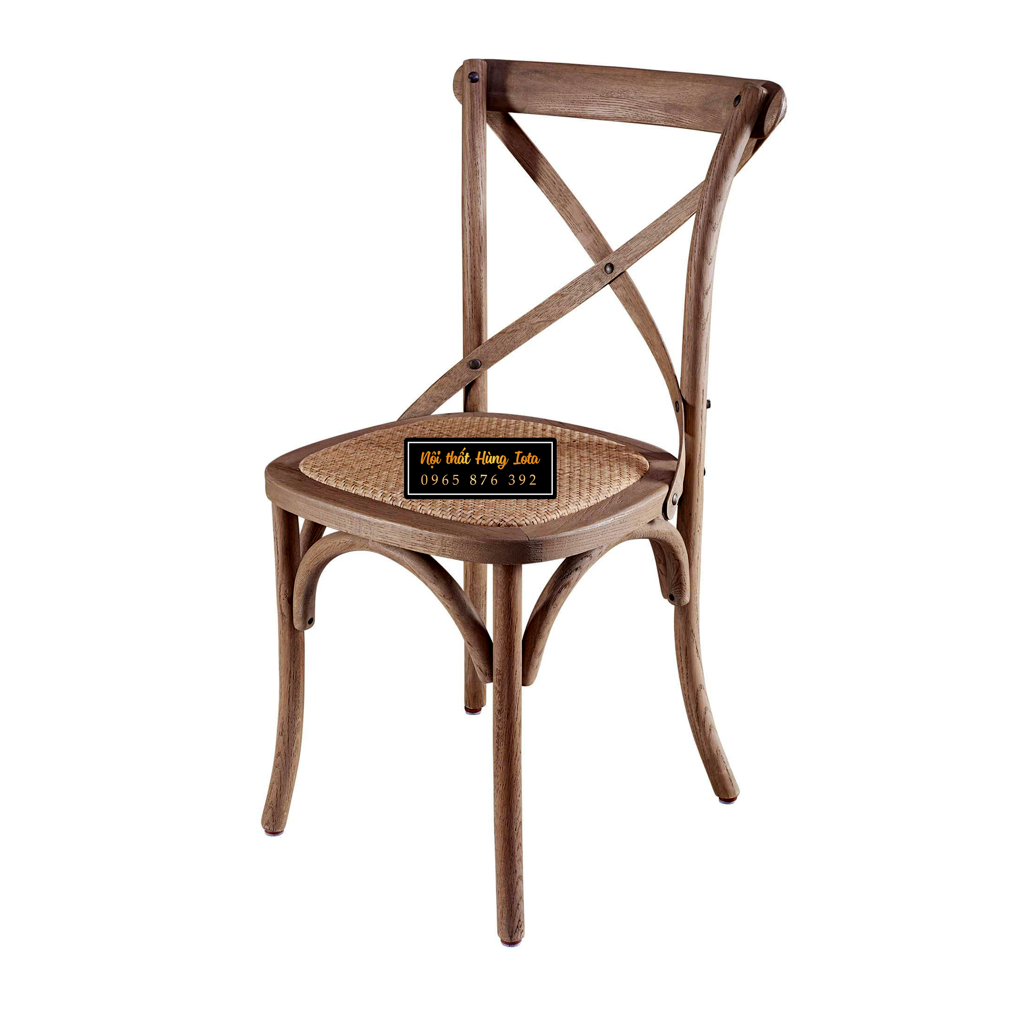 Ghế bistro gỗ sồi màu gỗ đẹp giá rẻ tại xưởng