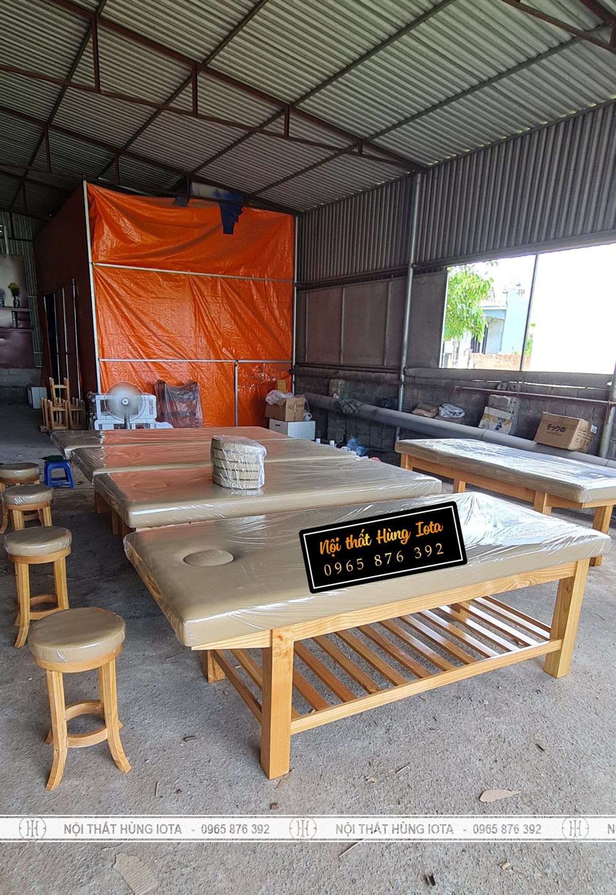 Sản xuất giường massage cho spa ở Ninh Bình