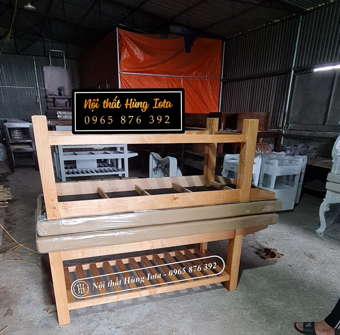 Sản xuất giường spa gỗ cho khách Phú Thọ