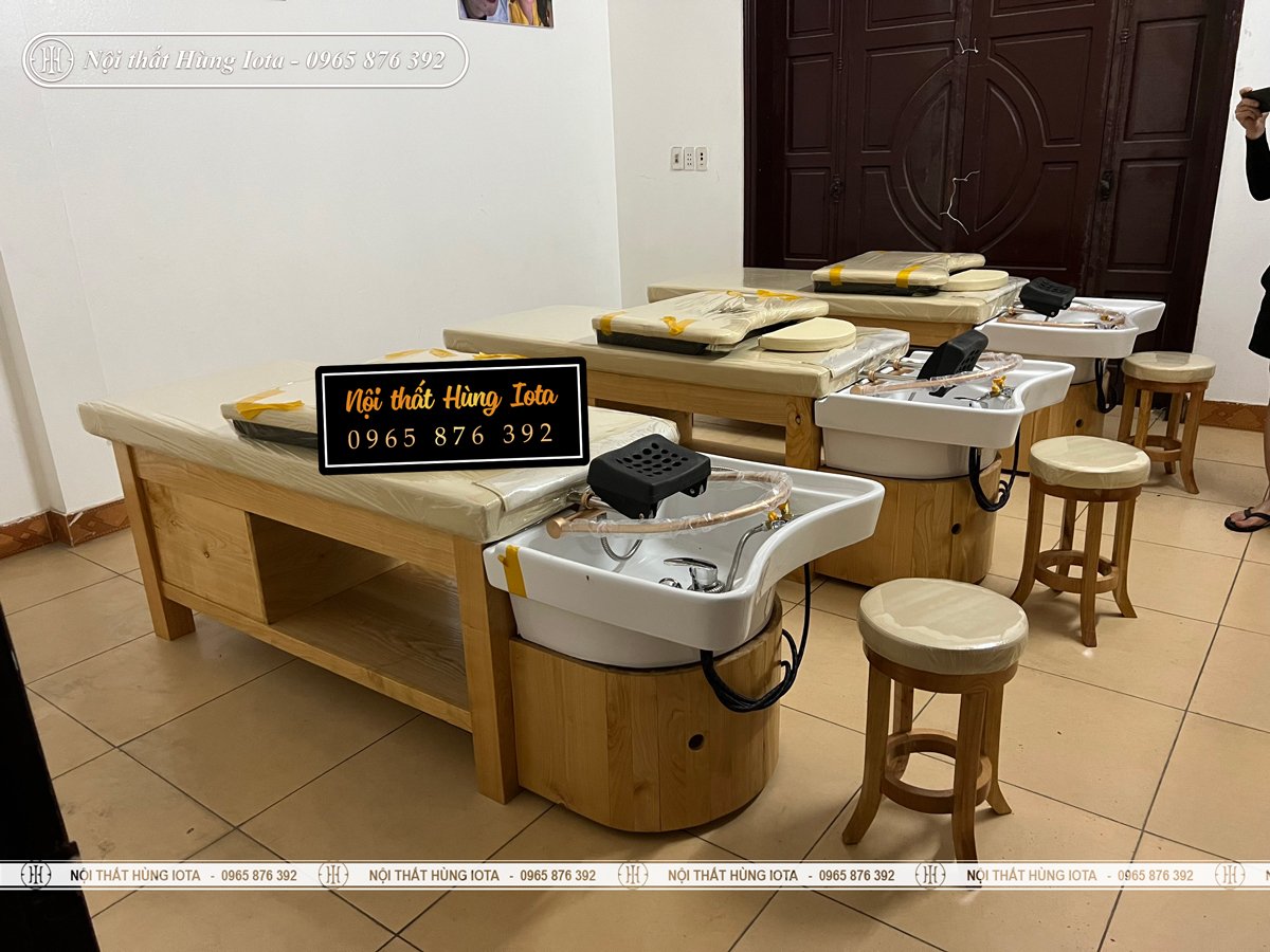 Lắp đặt giường gội đầu dưỡng sinh đông y ở Thái Nguyên
