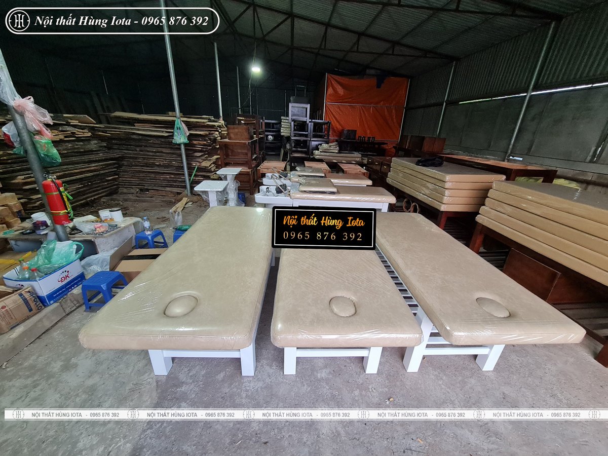 Xưởng sản xuất giường spa đệm mềm ở Hà Nội