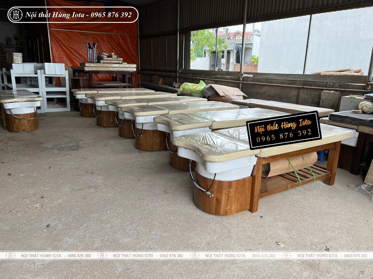 Xưởng sản xuất giường gội đầu cao cấp tại Hà Nội