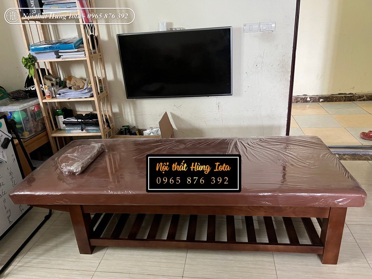 Giường massage chân thấp cho spa tại Linh Đàm