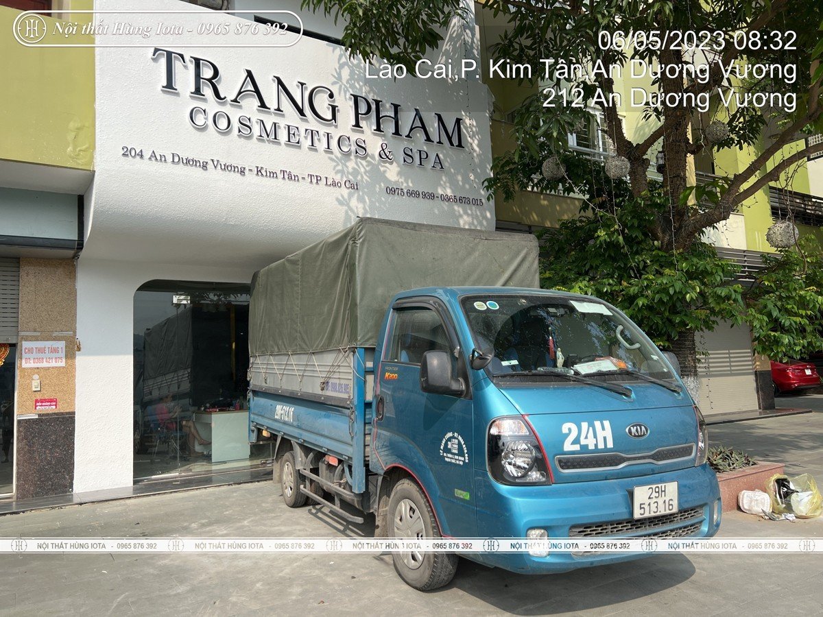 Lắp đặt nội thất spa cho Trang Phạm Cosmetics tại Lào Cai