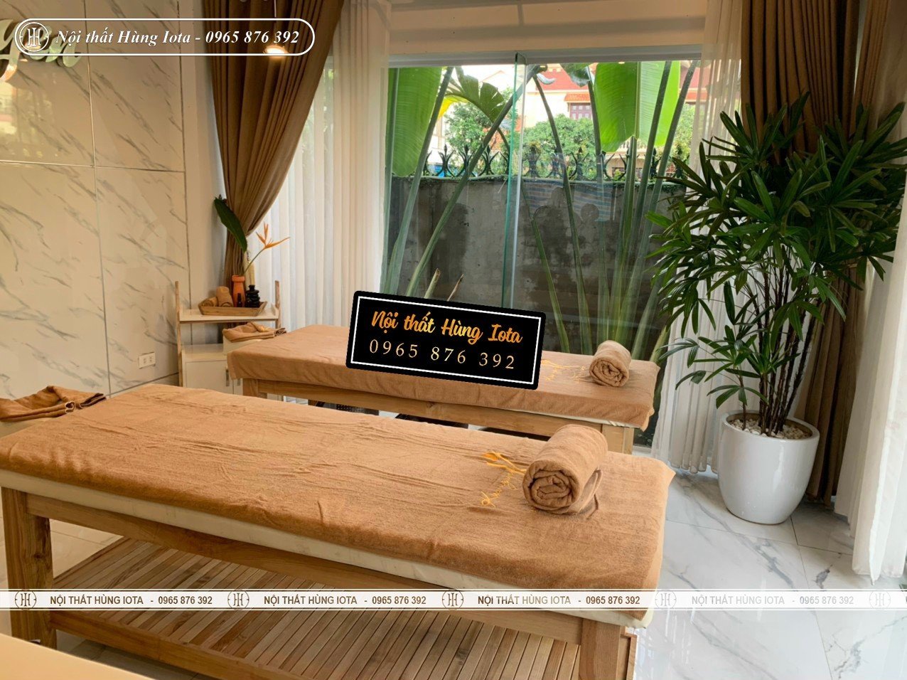 Lắp đặt giường massage cao cấp tại Quảng Ninh cho Kiều Nguyễn Spa