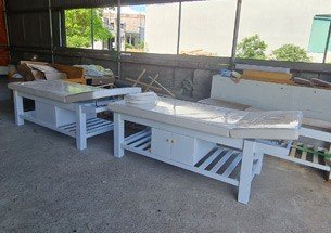 Thumb sản xuất giường spa nâng đầu màu trắng tại Phú Thọ