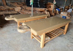 Thumb xưởng làm giường spa lỗ úp mặt ngoài đệm gỗ sồi
