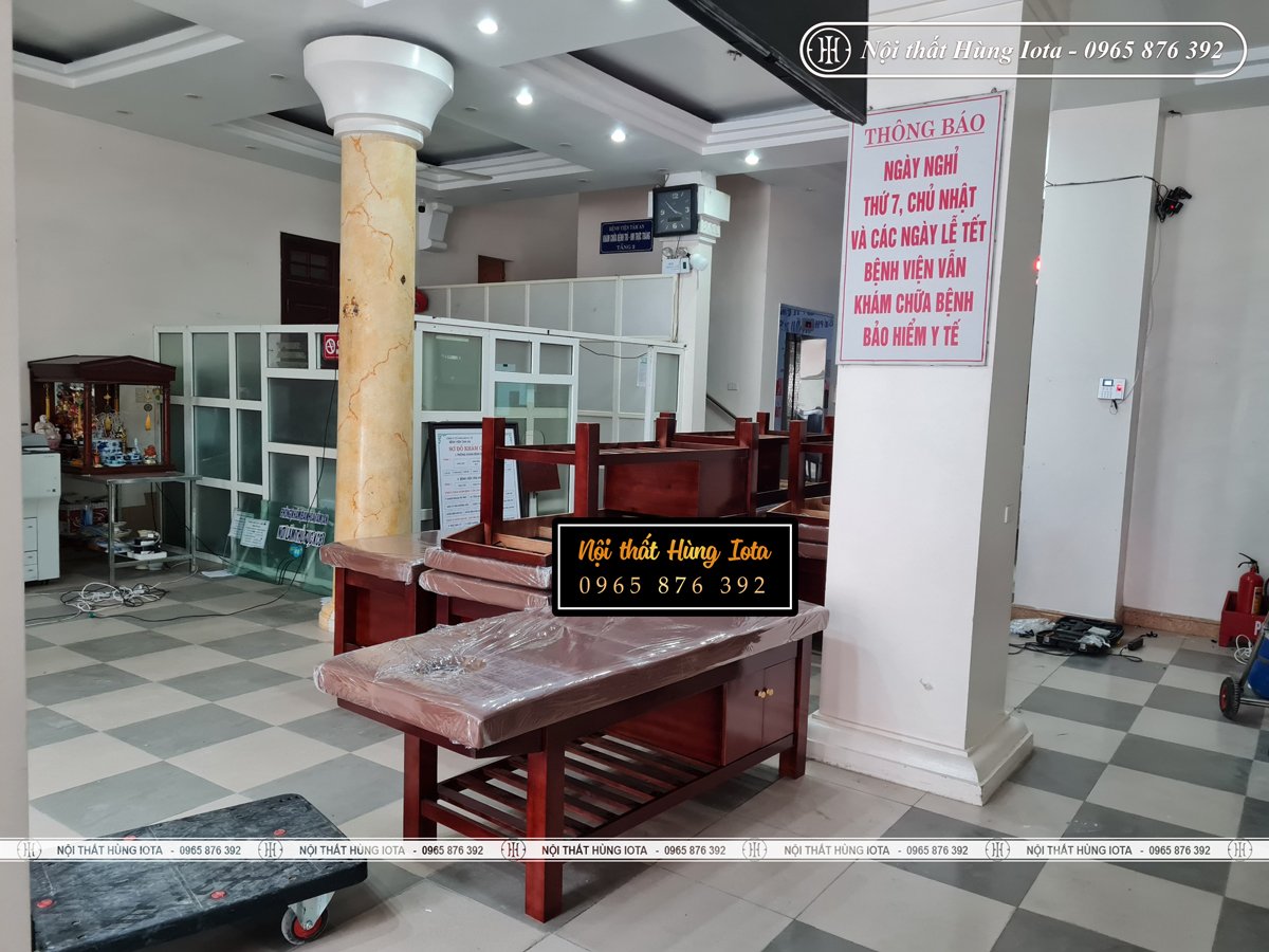 Lắp đặt giường gỗ bệnh viện tại Thanh Hóa