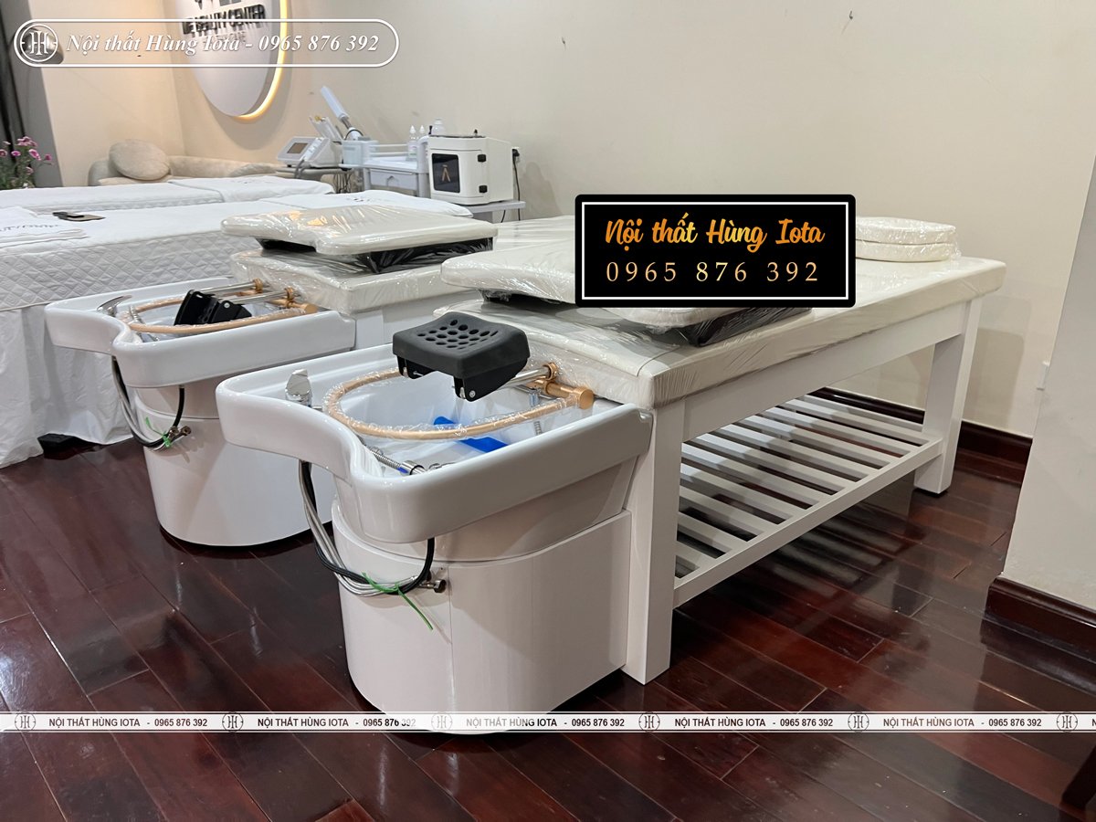 Lắp đặt giường spa 2 in 1 cho Me Beauty Center