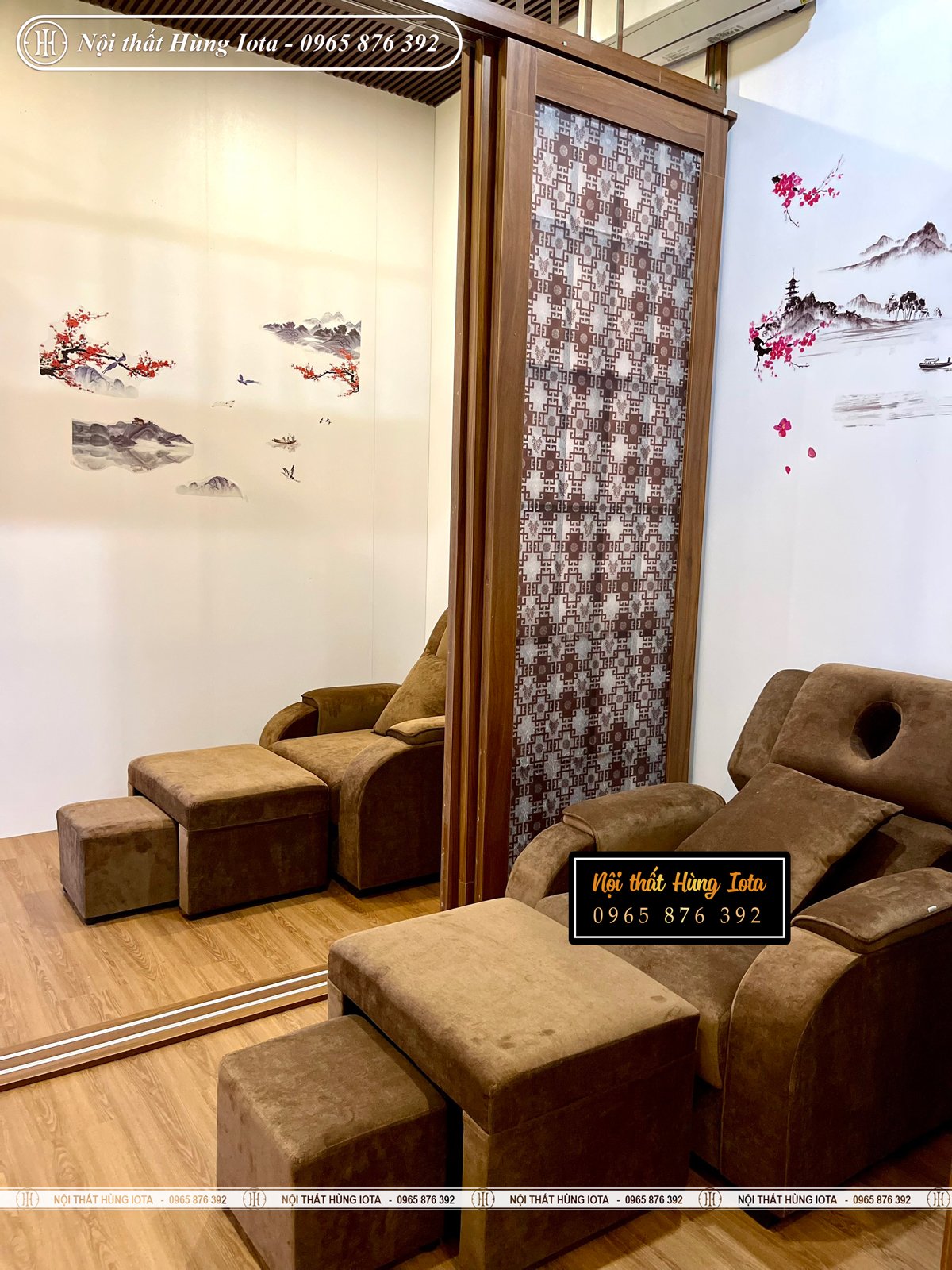 Lắp đặt ghế foot massage bọc nỉ tại Lạng Sơn