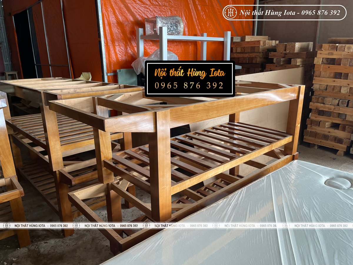 Xưởng sản xuất giường spa gỗ chất lượng tại Hà Nội