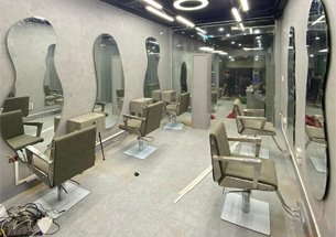 Thumb lắp đặt nội thất salon tóc màu rêu tại Bắc Ninh