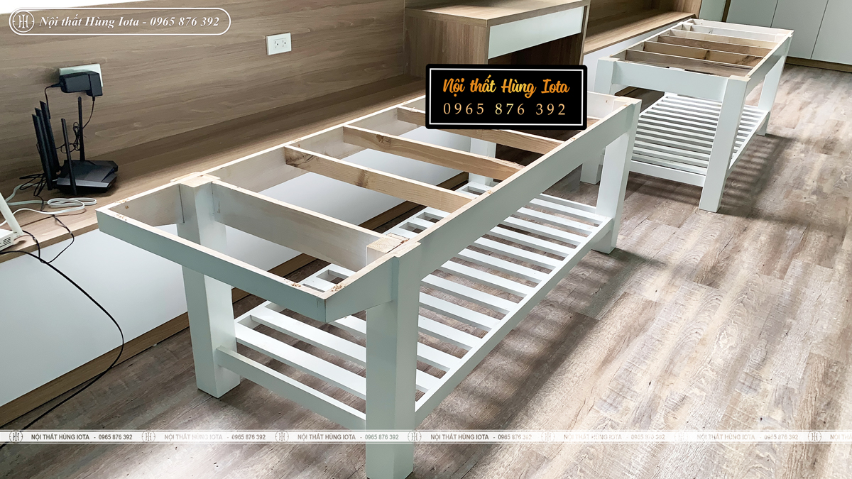 Lắp đặt khung giường spa gỗ tại Hà Nội