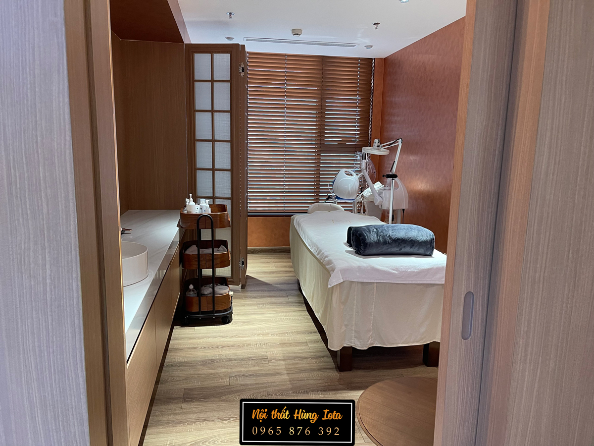 Setup nội thất phòng massage spa phong cách Nhật