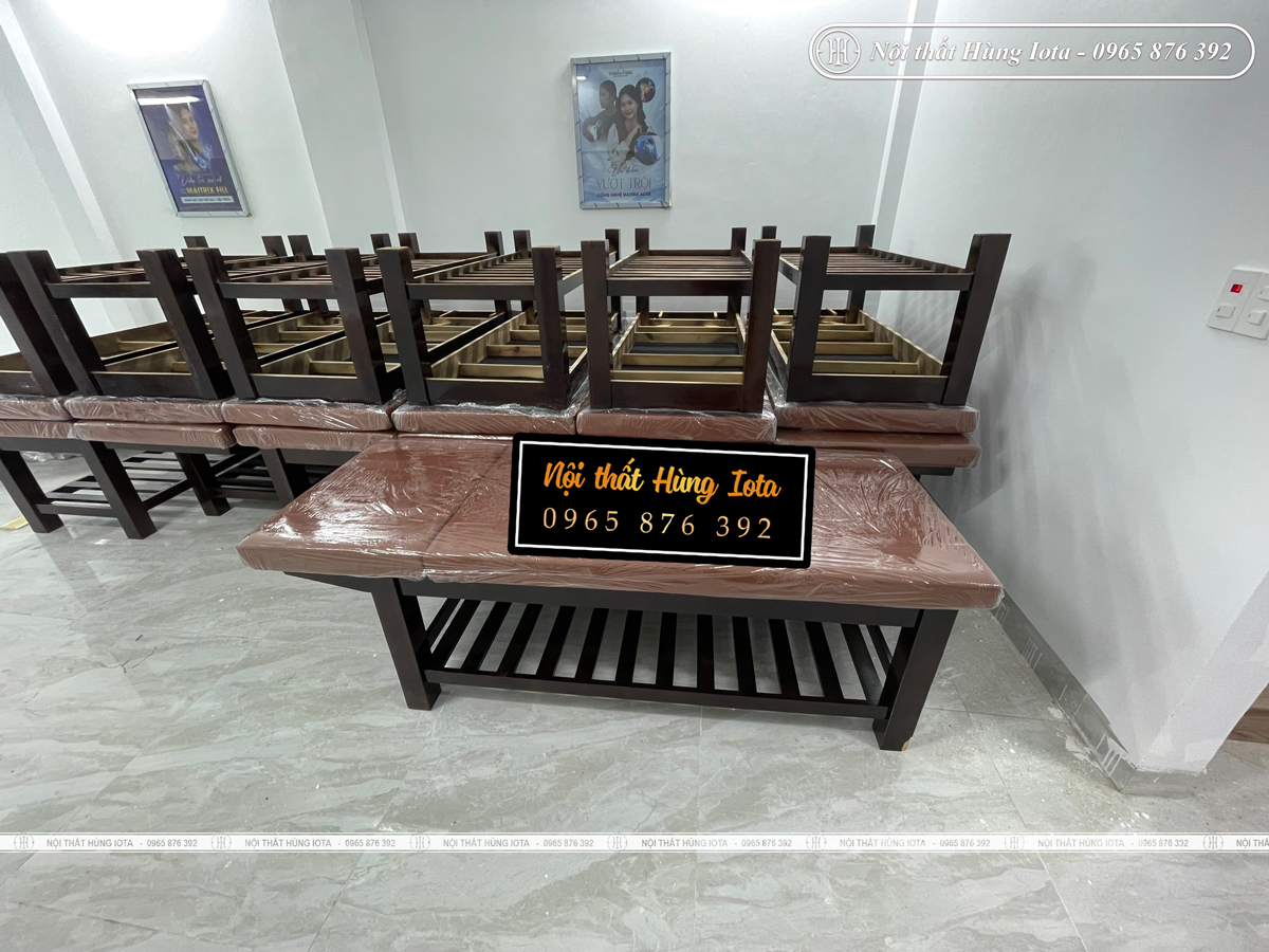 Lắp đặt giường spa cho phòng khám Maia cơ sở Bắc Ninh