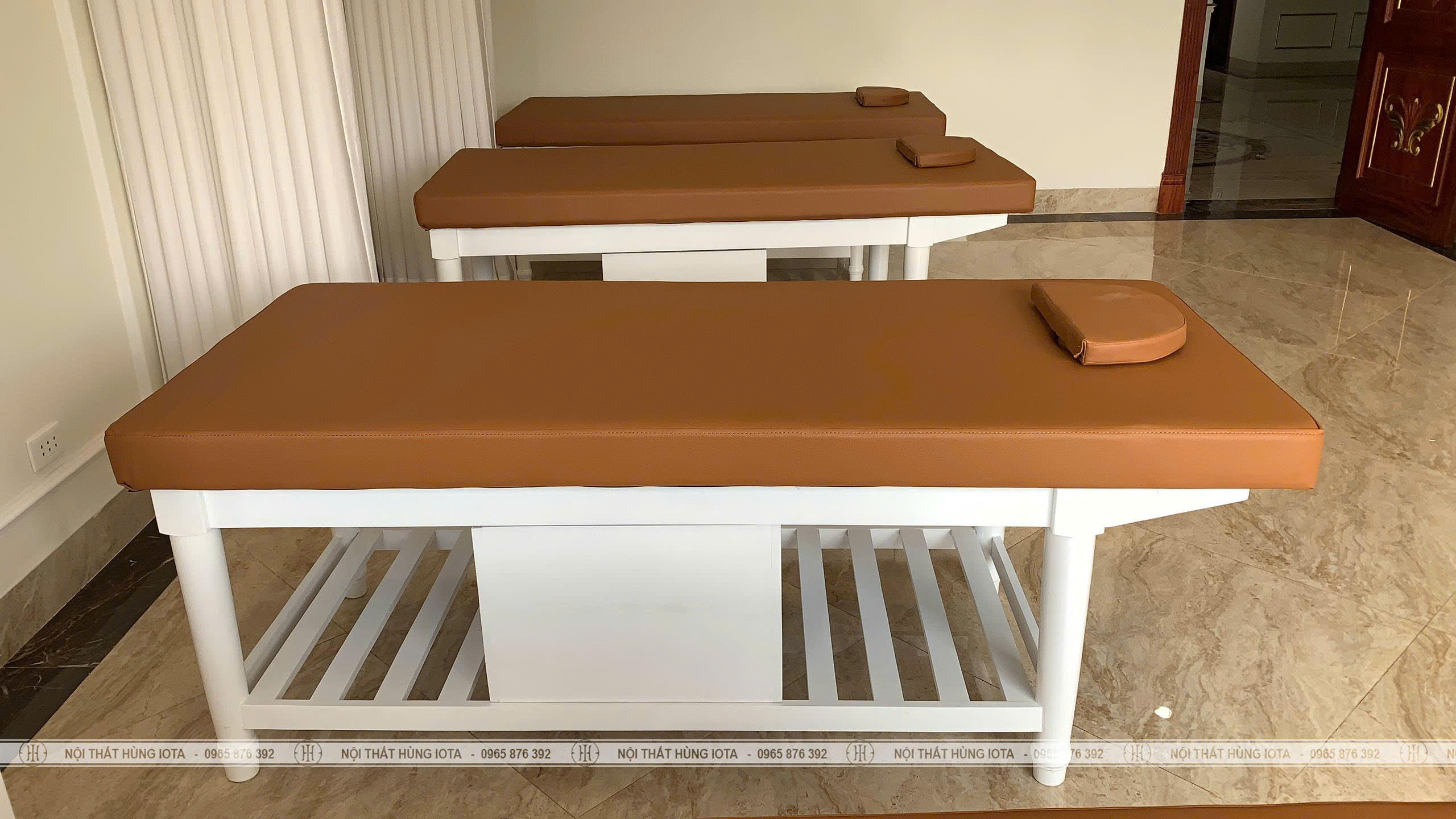 Giường massage spa có tủ đựng đồ tiện lợi