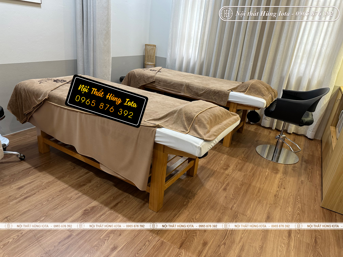 Giường spa gỗ tại Trần Quý Kiên đẹp giá rẻ