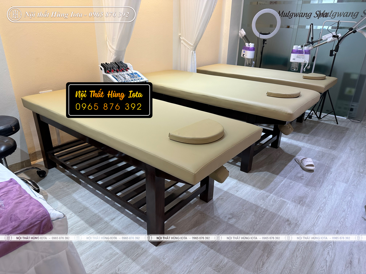 Lắp đặt giường spa massage gỗ tại Võ Cường - Bắc Ninh